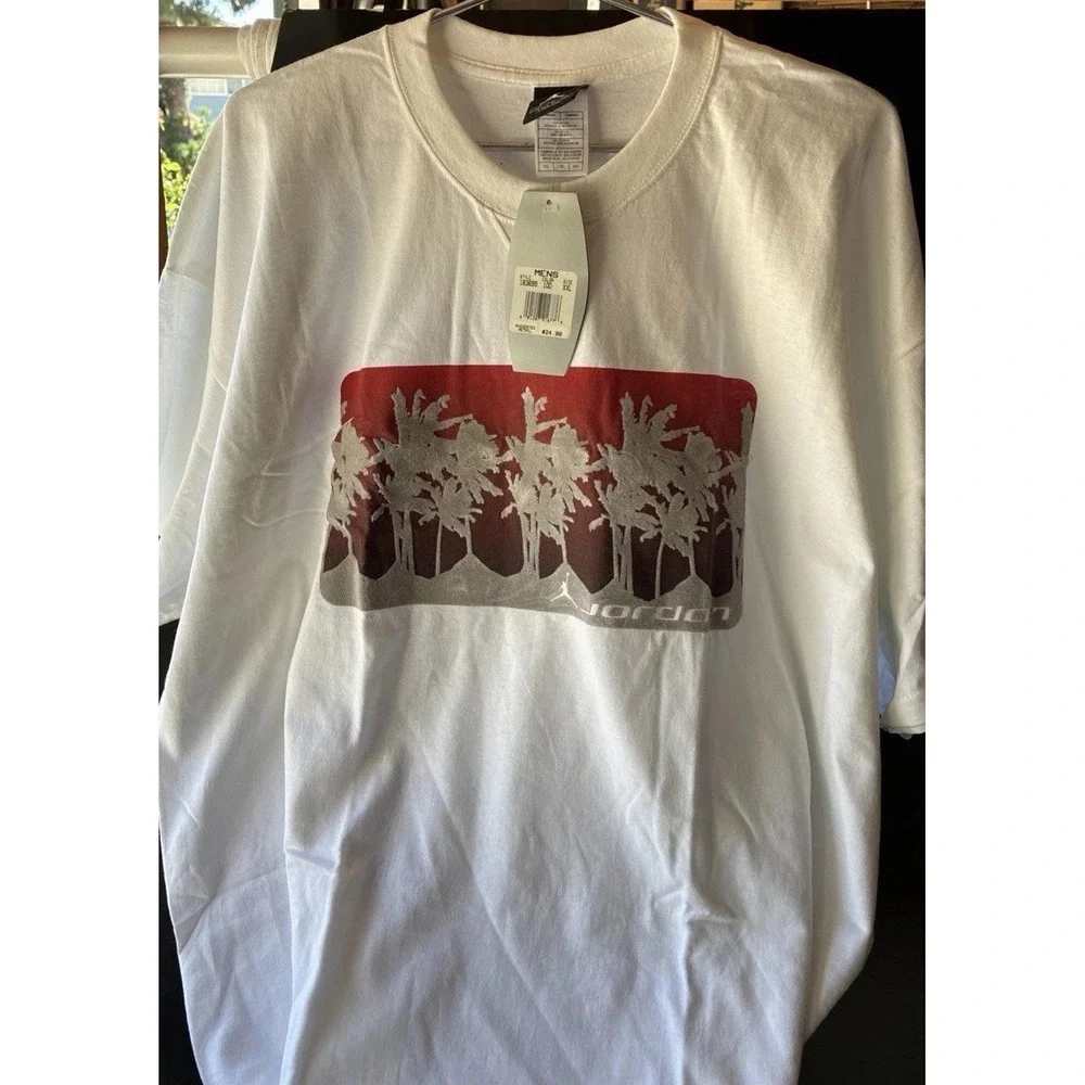 RARE! 2001 DS NWT Nike Air Jordan 17 Palm Trees T-Shirt 2XL (2\7G)